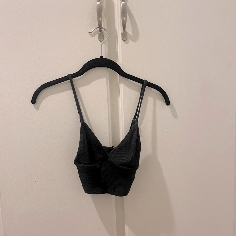 Out from under urban outfitters small black tank crop top
